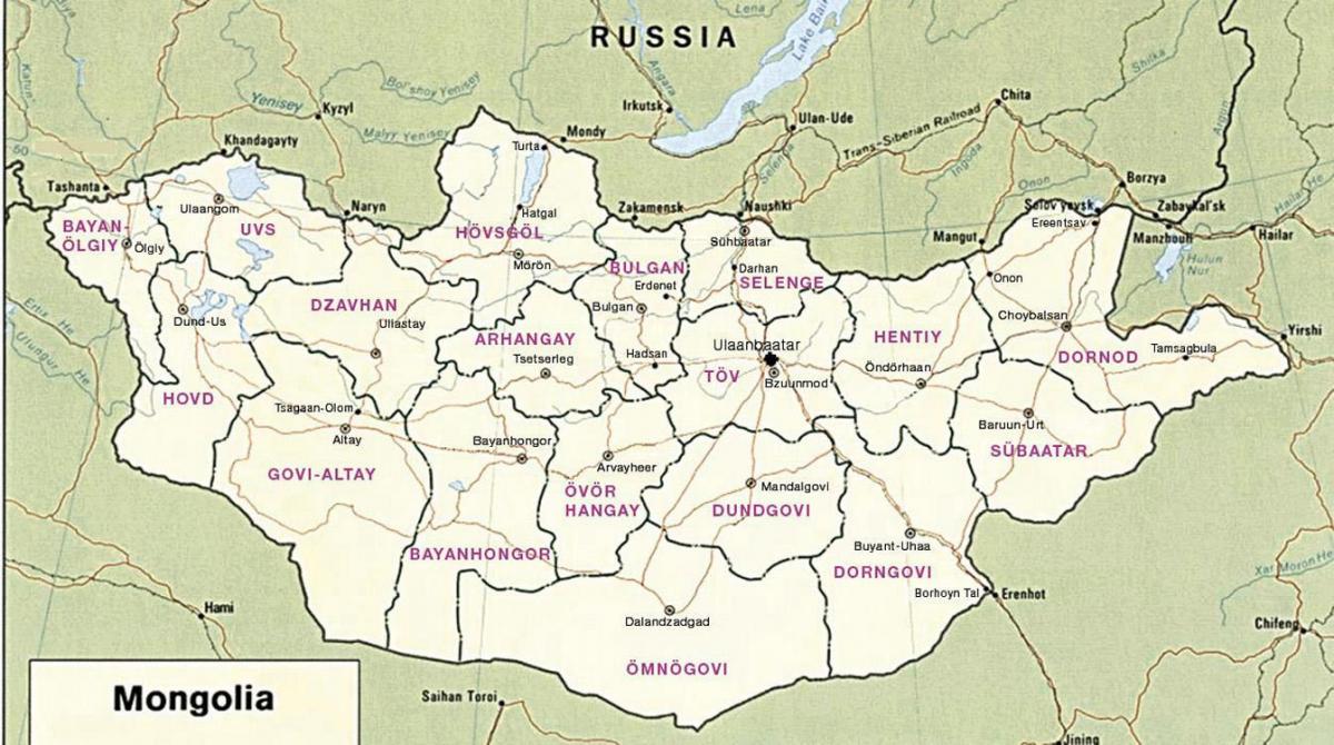 карта монголската степ